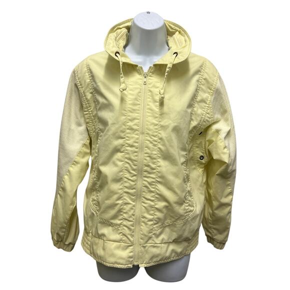 Robin Ross Jackets & Blazers - Vintage Robin Ross Yellow Hooded Jacket - Women's Medium